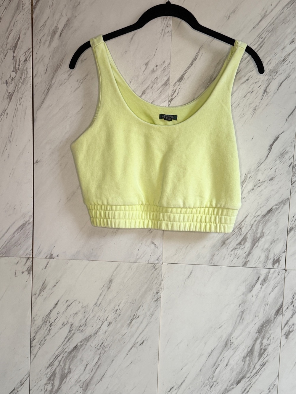 Bundle of 2 All In Motion Ribbed & Wild Fable Neon Crop Tops Sports Bras Medium - Picture 4 of 11